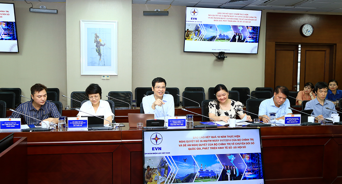 EVN triển khai mạnh mẽ, hiệu quả Nghị quyết số 36-NQ/TW của Bộ Chính trị về đẩy mạnh ứng dụng, phát triển công nghệ thông tin