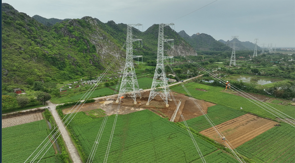 Dự án đường dây 500kV mạch 3 cung đoạn NMNĐ Nam Định I – Thanh Hóa sẵn sàng đóng điện 